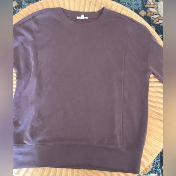 Maurice’s Cloud Scuba Knit Crew Neck Sweatshirt size M Purple - Picture 1 of 7